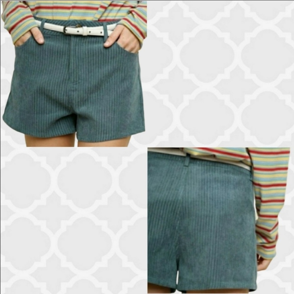 UMGEE Blue Corduroy Shorts